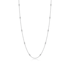 0.6 CTW Adjustable Station Necklace