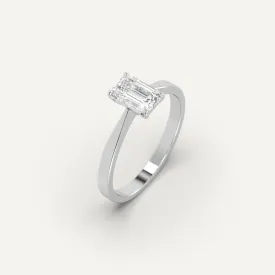 1 carat Emerald Cut Diamond Ring