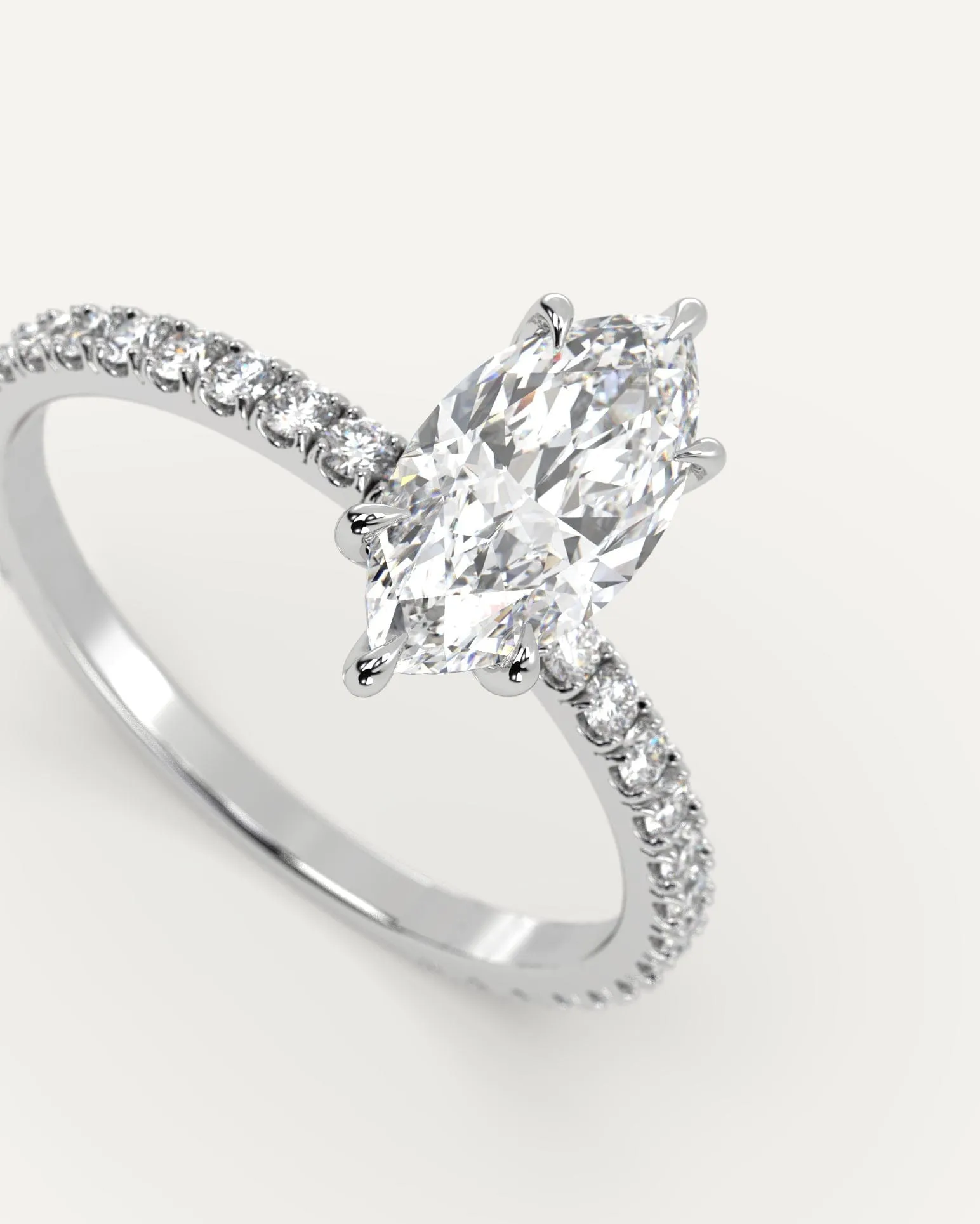 1 carat Marquise Cut Diamond Ring