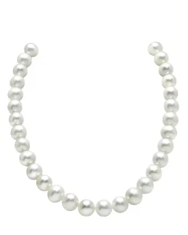 10.5-11.5mm White Freshwater Pearl Necklace - AAA Quality