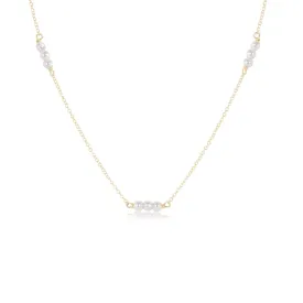 15” Choker Joy Simplicity Chain Gold- 3mm Pearl