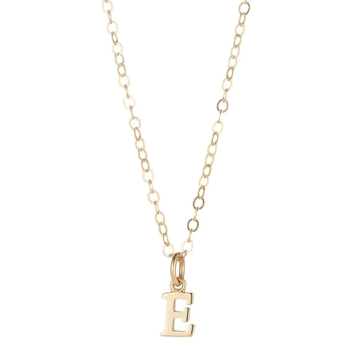 9kt Gold Initial Pendant Necklace (A to Z)