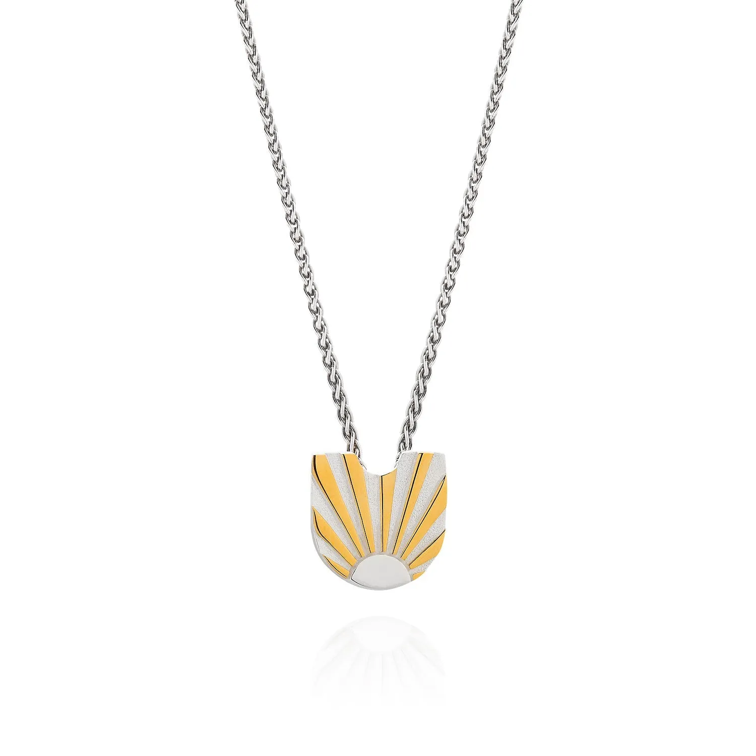 Art Deco Ray Initial Necklace by Yasmin Everley