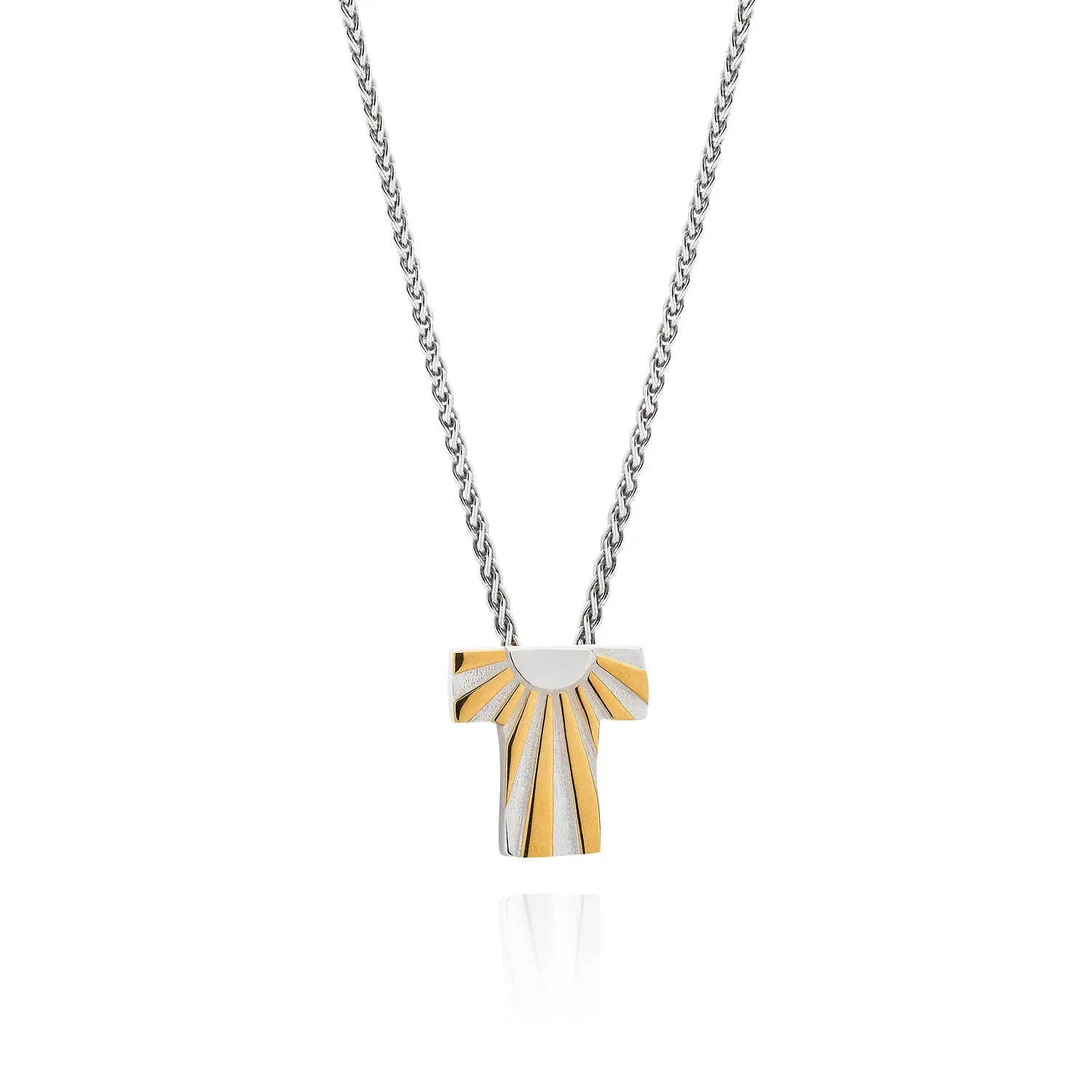 Art Deco Ray Initial Necklace by Yasmin Everley