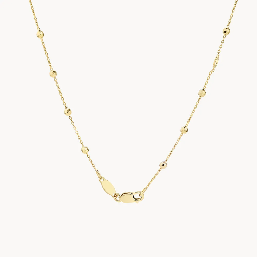 Bauble Chain Necklace in Gold