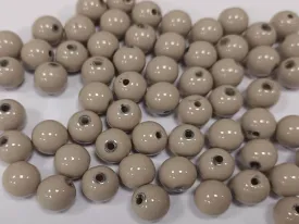 Beige Acrylic Ball Beads- 8 mm