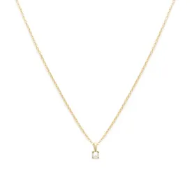 Birthstone Necklace | Gold & Pearl