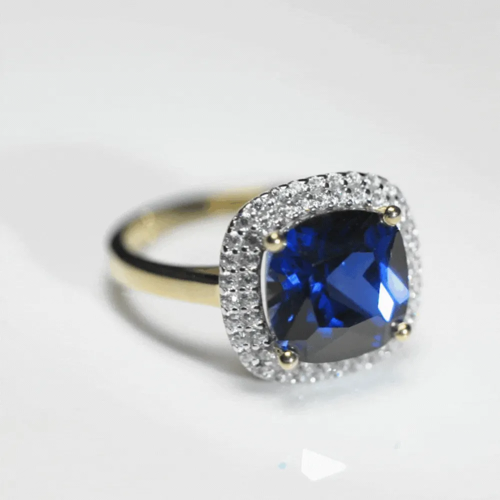 Blue Moon of Josephine Ring