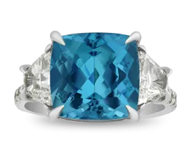 Brazilian Paraiba Ring, 6.06 Carats