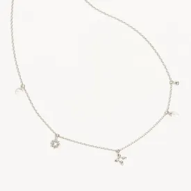 By Charlotte Live in Peace Choker, Silver