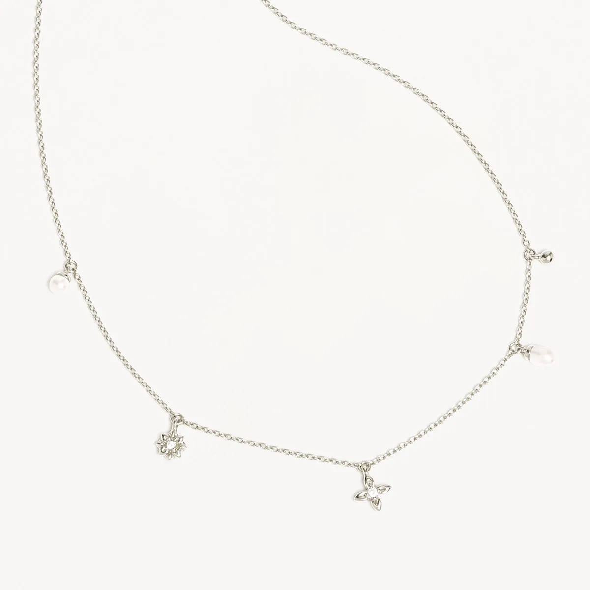 By Charlotte Live in Peace Choker, Silver