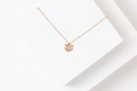 CHARTRES Charm Necklace | dainty rose gold necklace