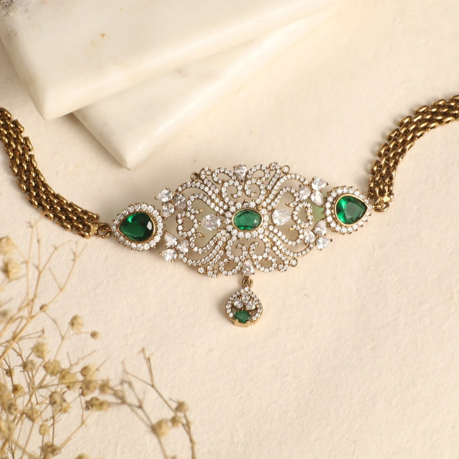 Claude Nakshatra CZ Mini Choker