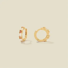 CZ Ballerina Huggie Hoop Earrings | Final Sale