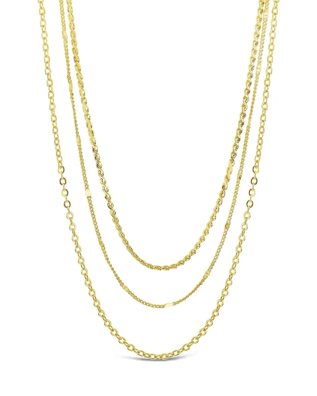 Dainty Three Layer Chain Necklace