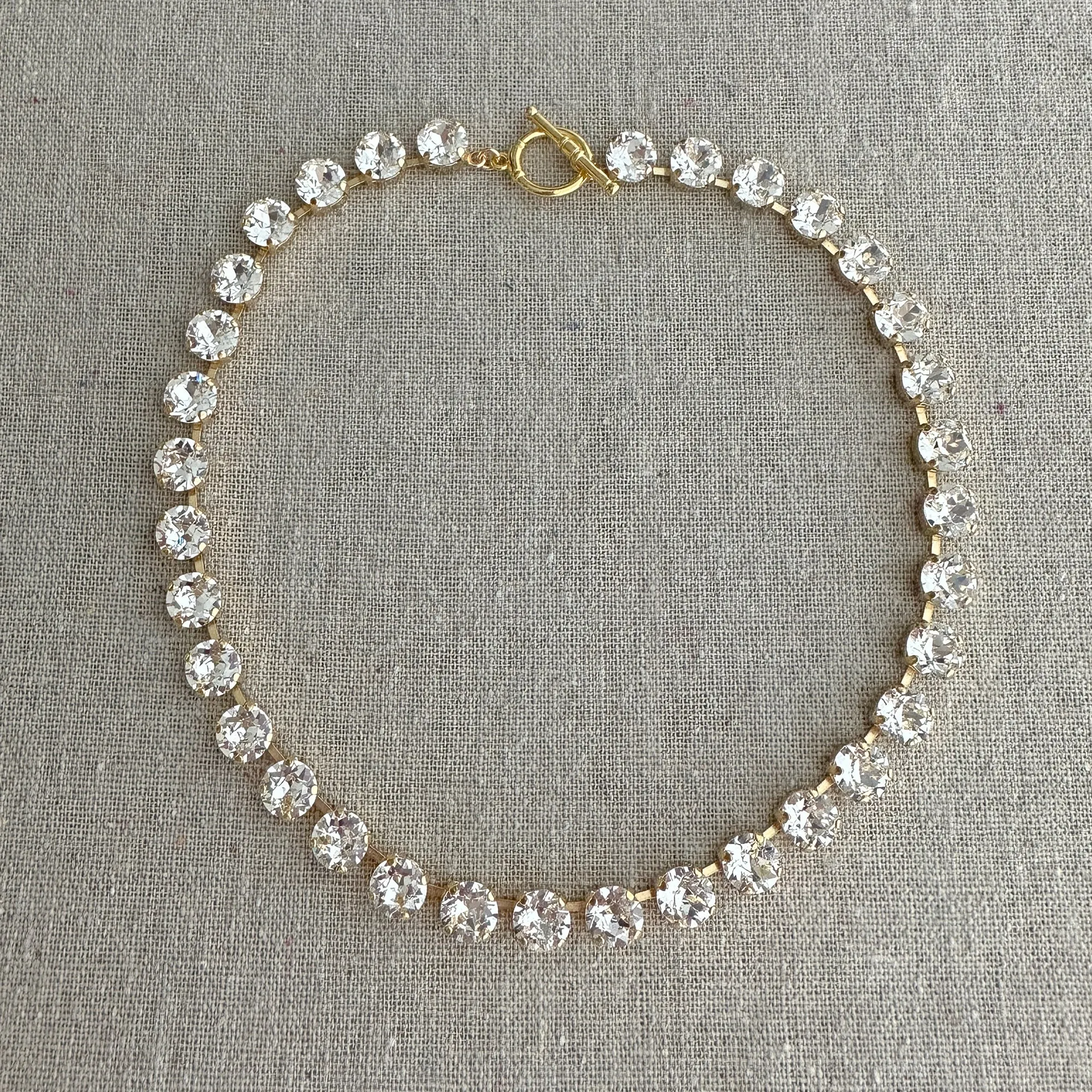 Diamante Collar Toggle Necklace • 8mm