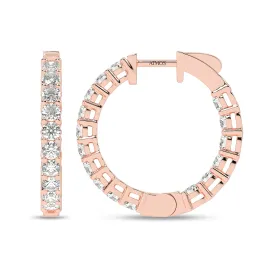 Diamond Charming Hoops