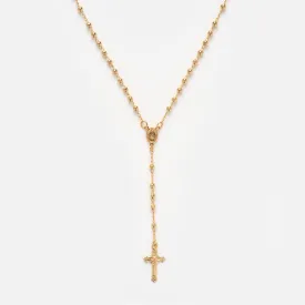 Gold Rosary Necklace