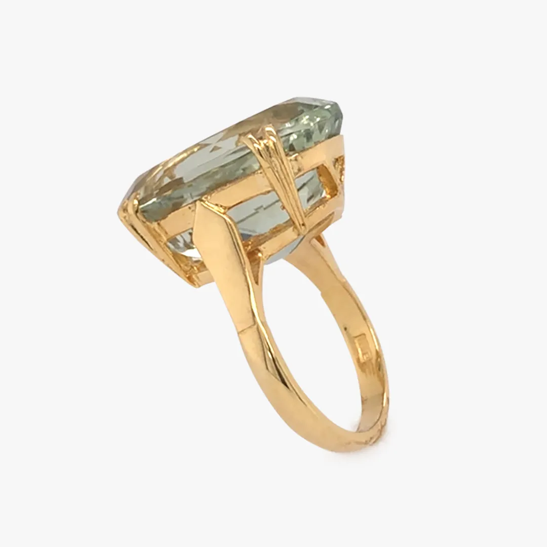 Green Amethyst Ring