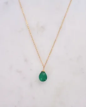 Green onyx necklace