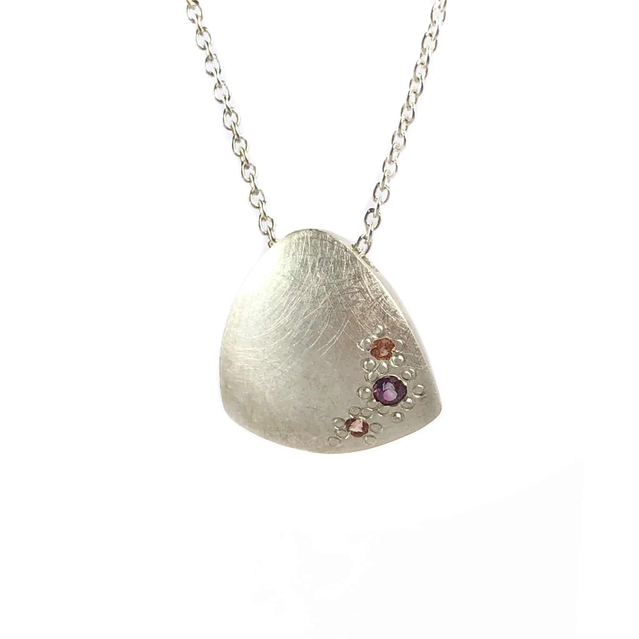 Iota Pendant Pink Sapphires - Erin Pearce