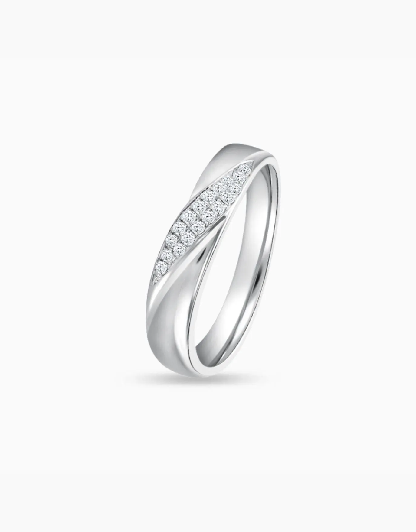 LVC Purete Allure Diamond Wedding Band in Platinum