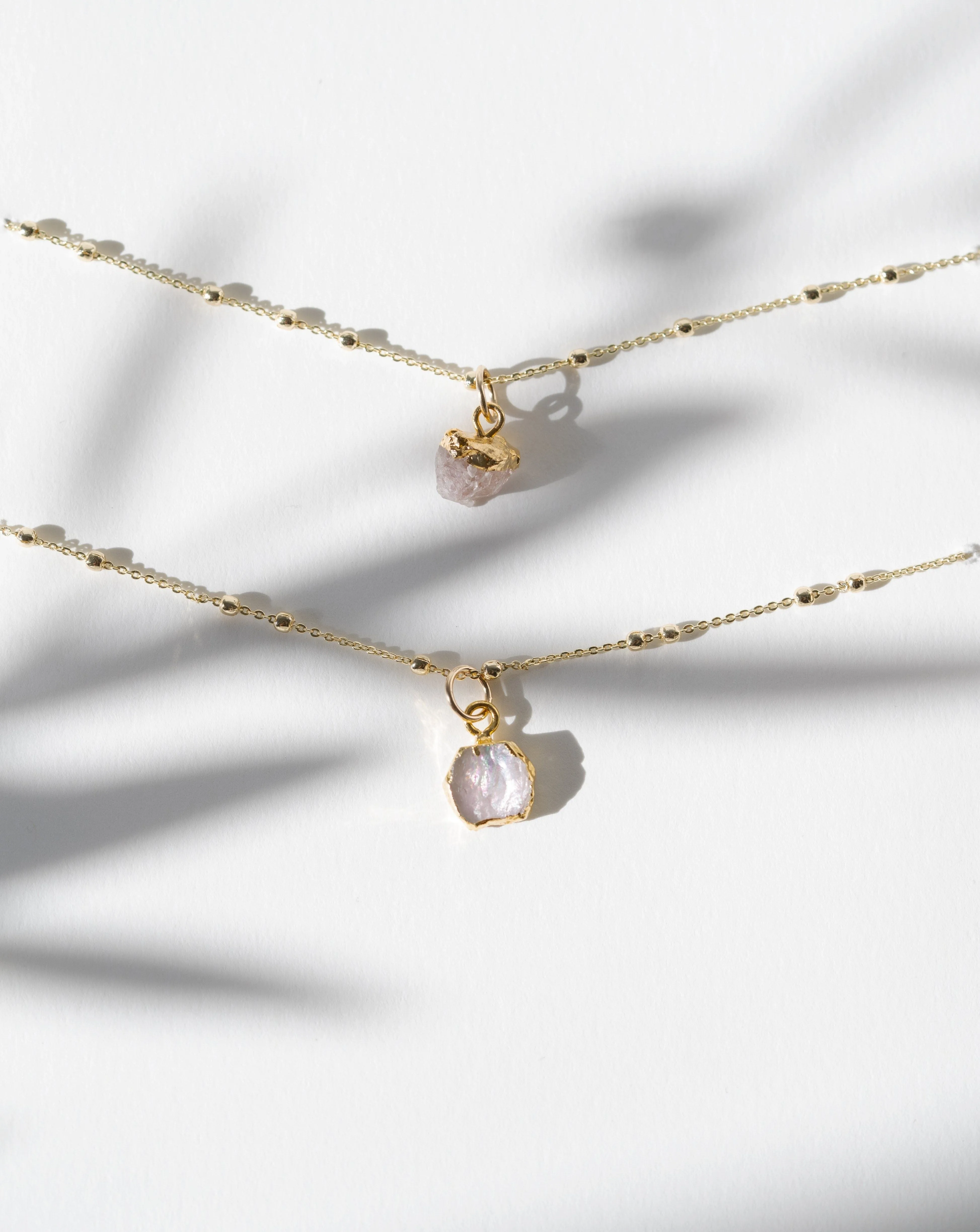 October | Rose Quartz Necklace