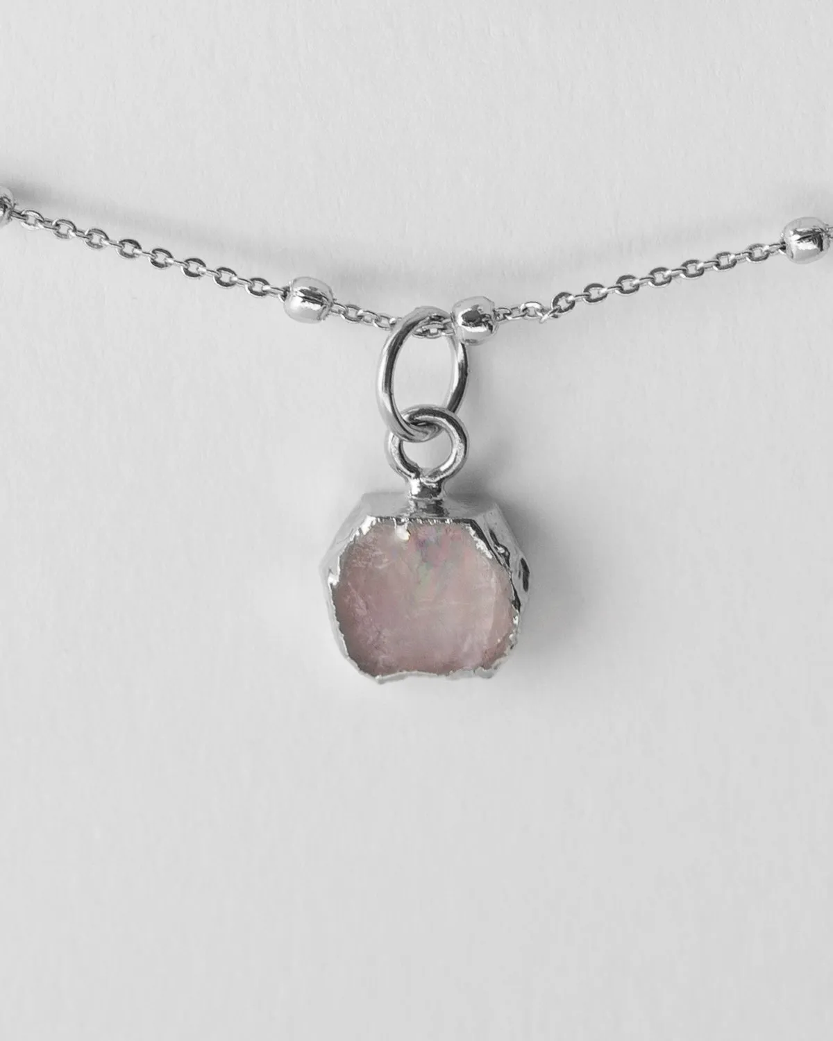 October | Rose Quartz Necklace