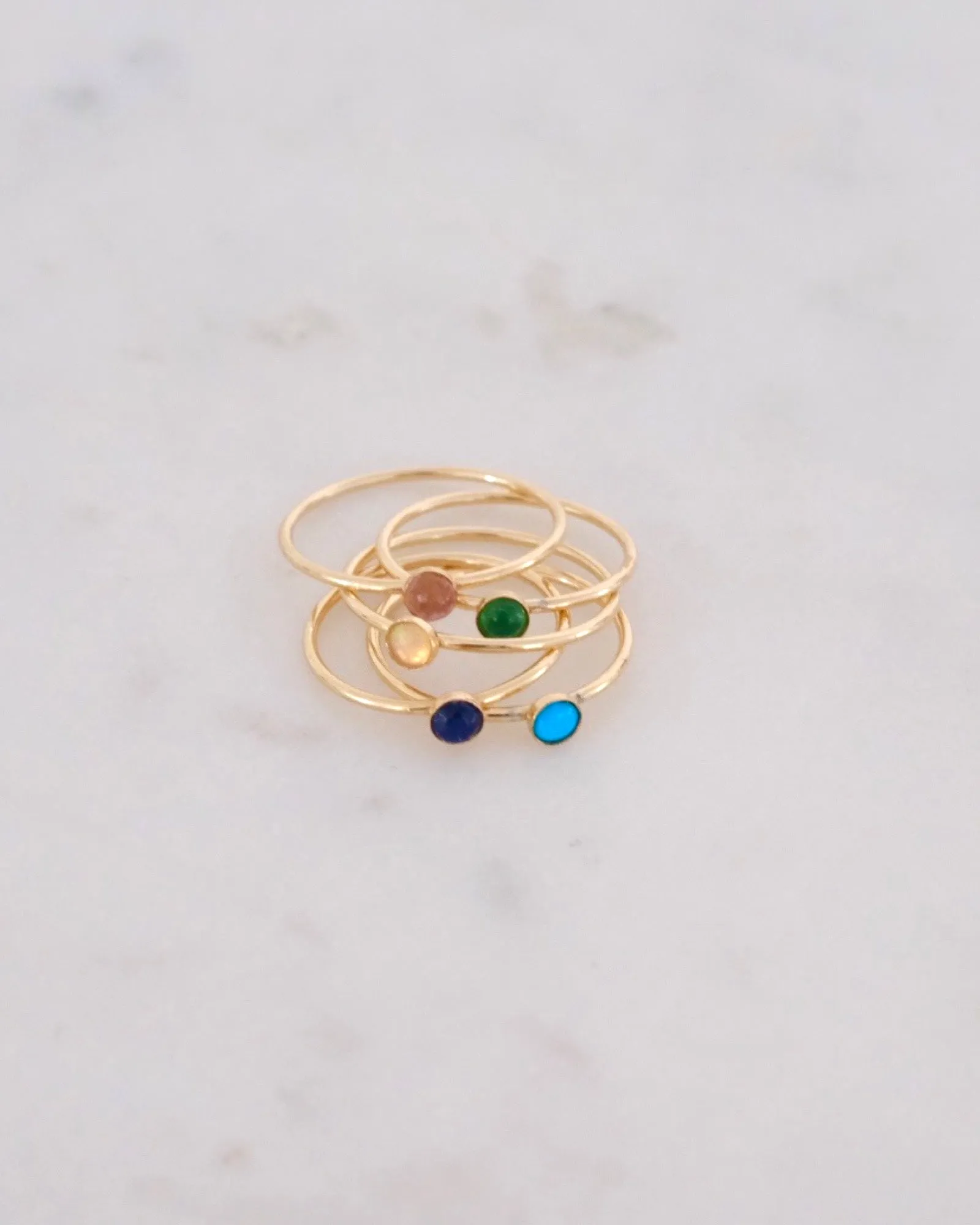 Petite Blue sapphire ring