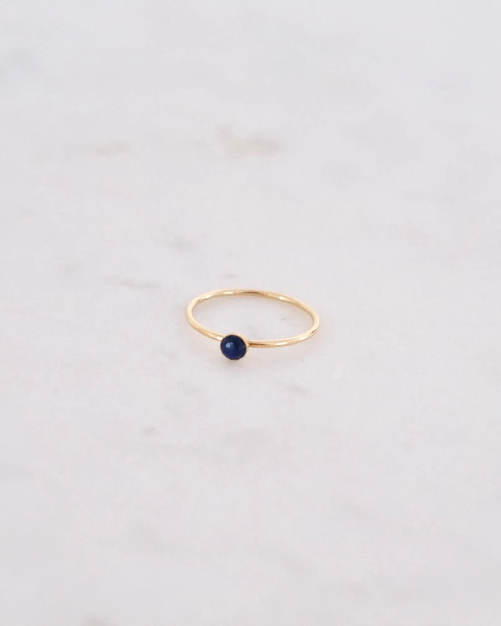 Petite Blue sapphire ring