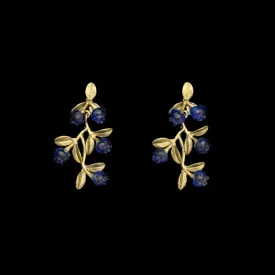 Petite Blueberry Earrings - Dangle Post