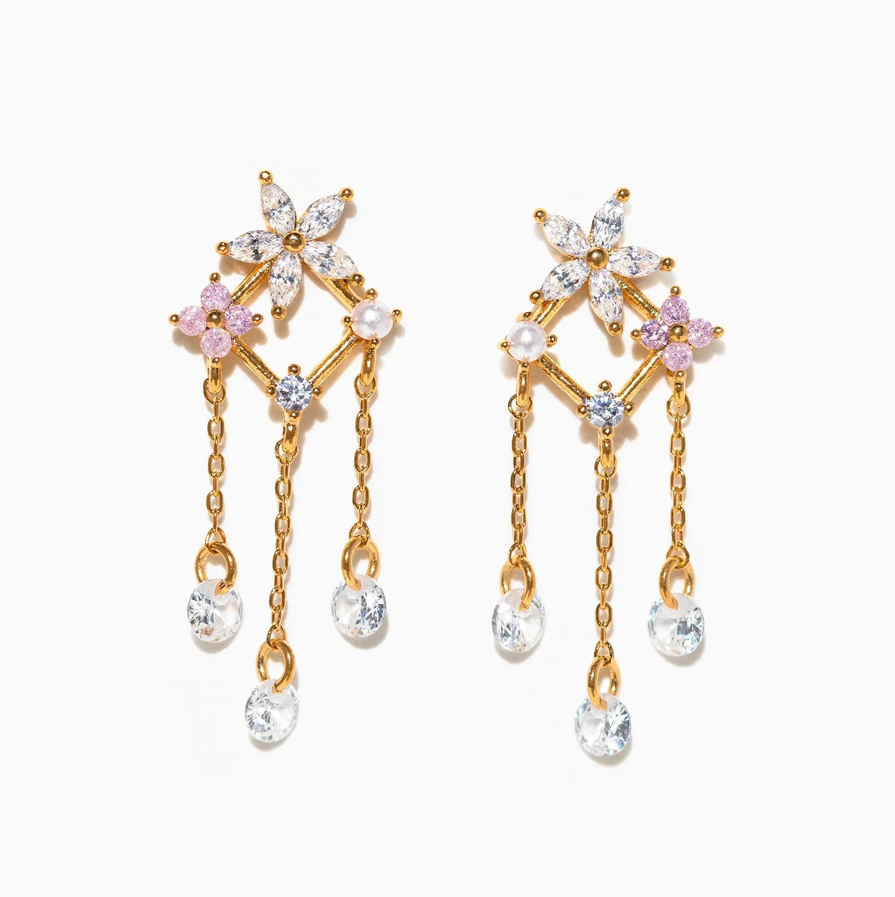 Raining Gems Dangle Earrings