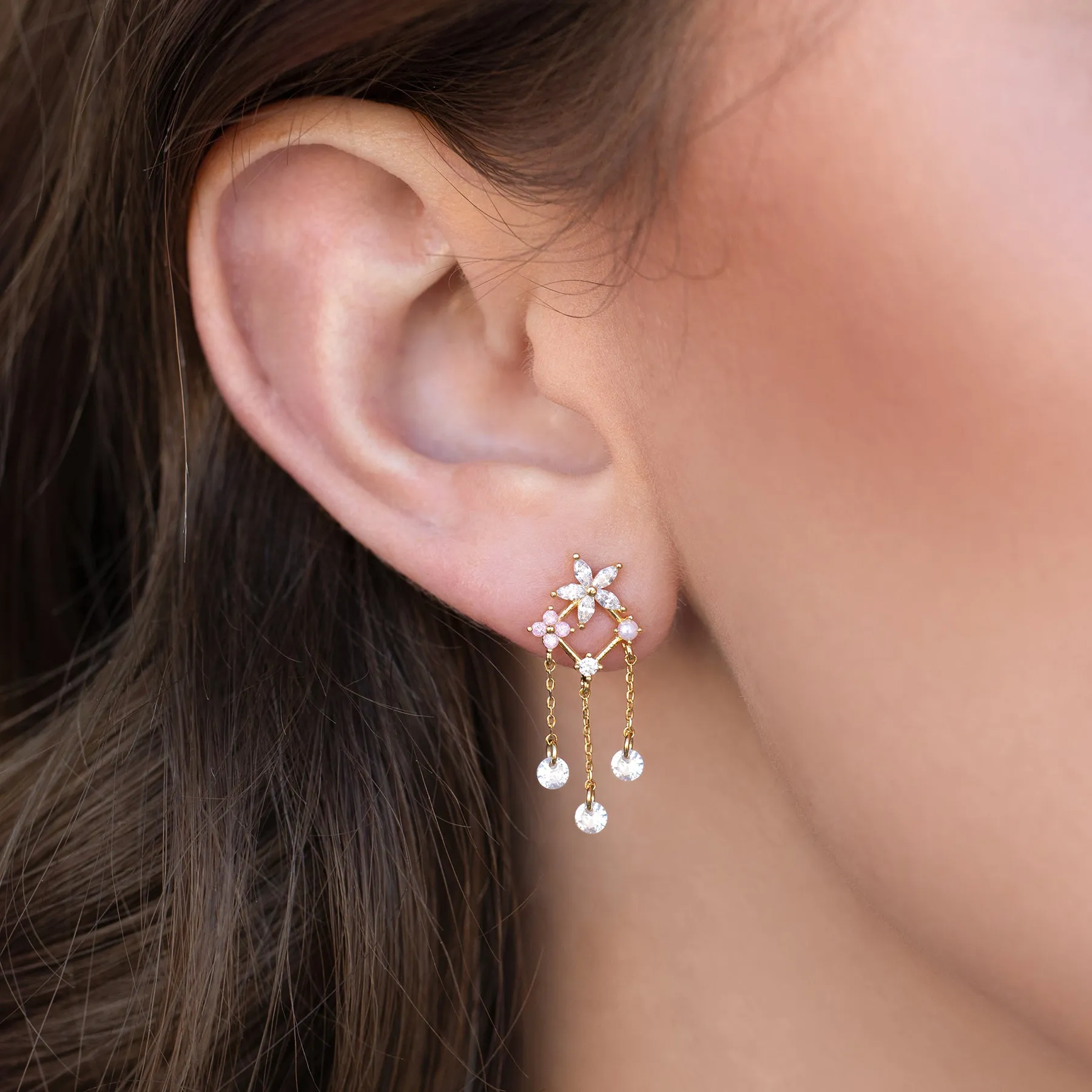 Raining Gems Dangle Earrings