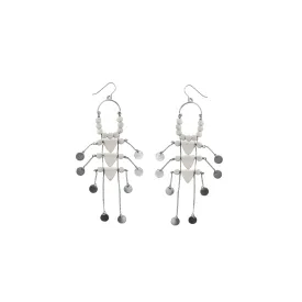 Traditional Maasai Earrings - WHITE